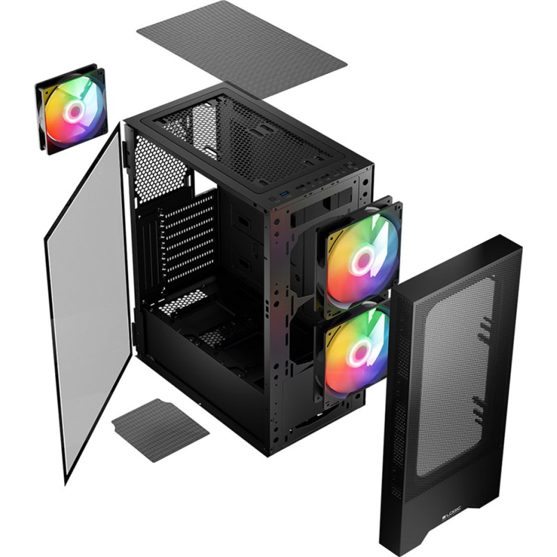Корпус LogicConcept ARYA MESH+GLASS ARGB (AT-ARYA-10-000000-0002)