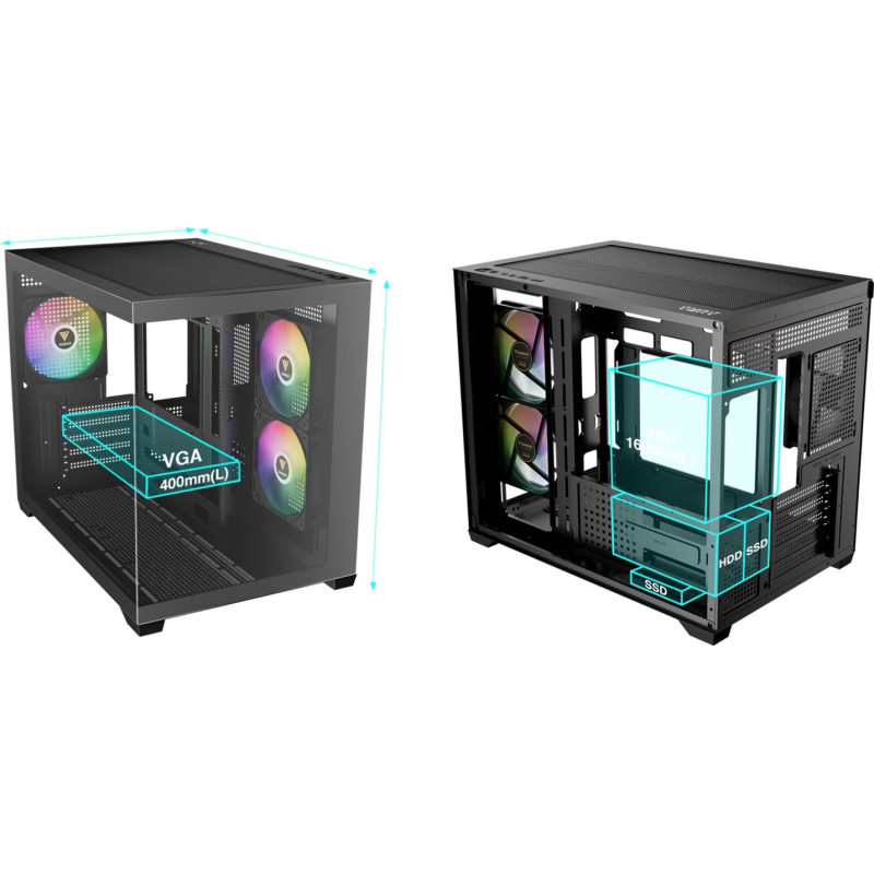 Корпус Gamdias AURA GC10M V2 ARGB (4711514503159)