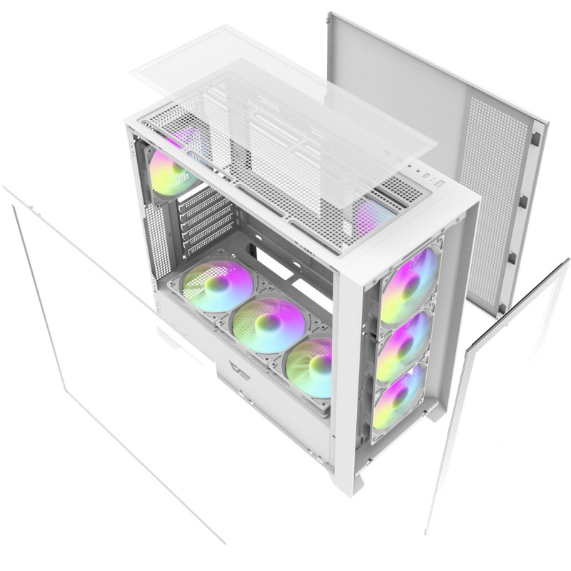 Корпус DARK FLASH DRX90 GLASS WHITE