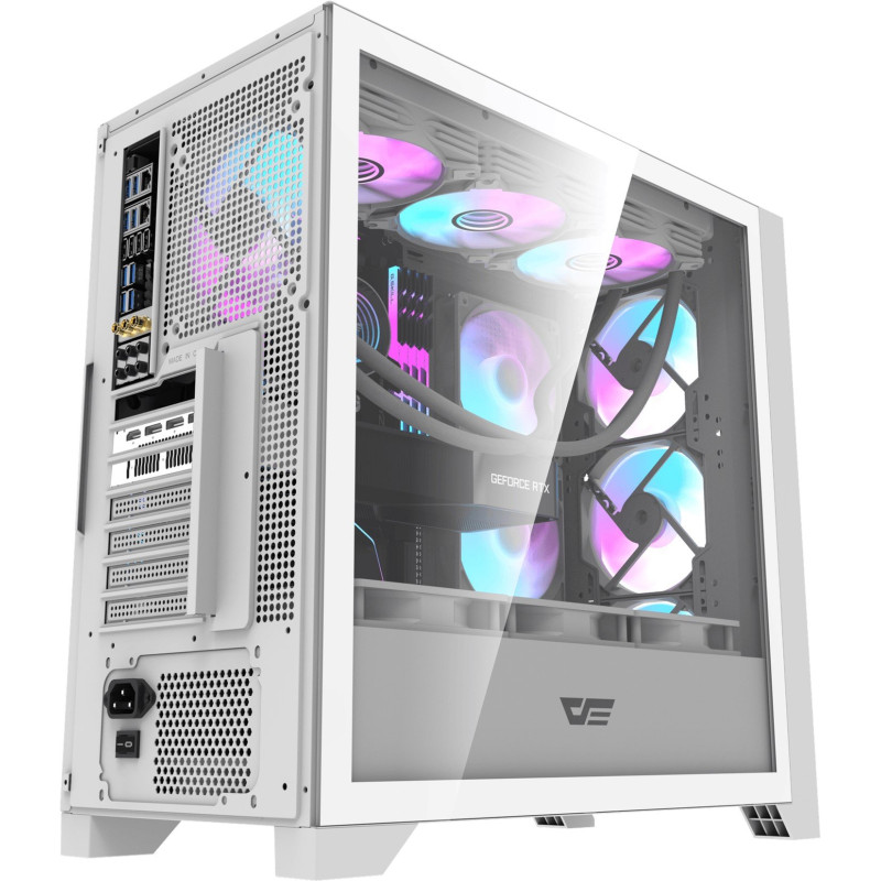 Корпус DARK FLASH DRX90 GLASS WHITE