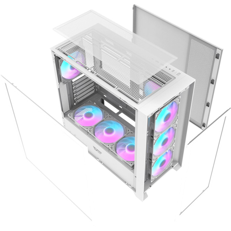 Корпус DARK FLASH DRX90 GLASS WHITE