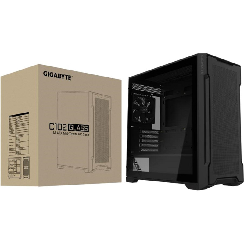 Корпус GIGABYTE GB-C102G BLACK 