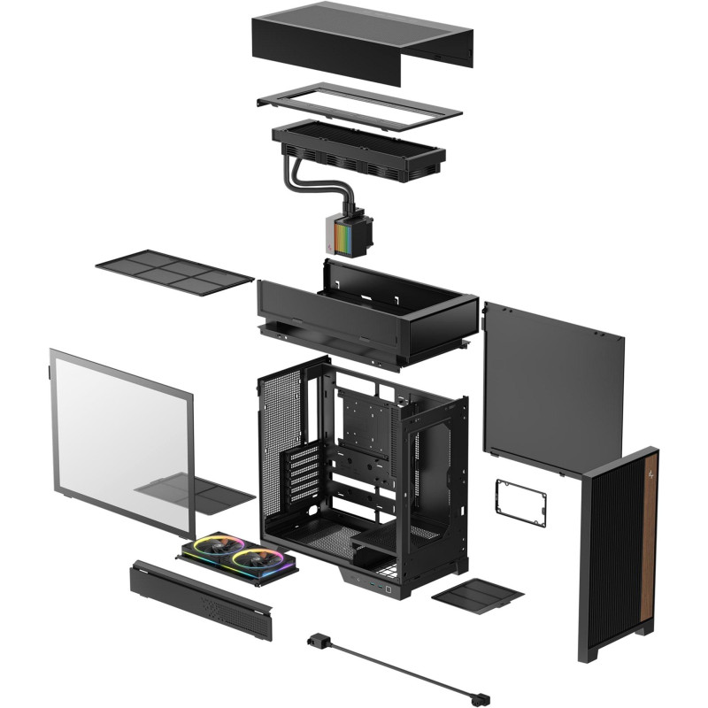 Корпус DeepCool CL6600 Black (R-CL6600-BKNNA0-G-1)