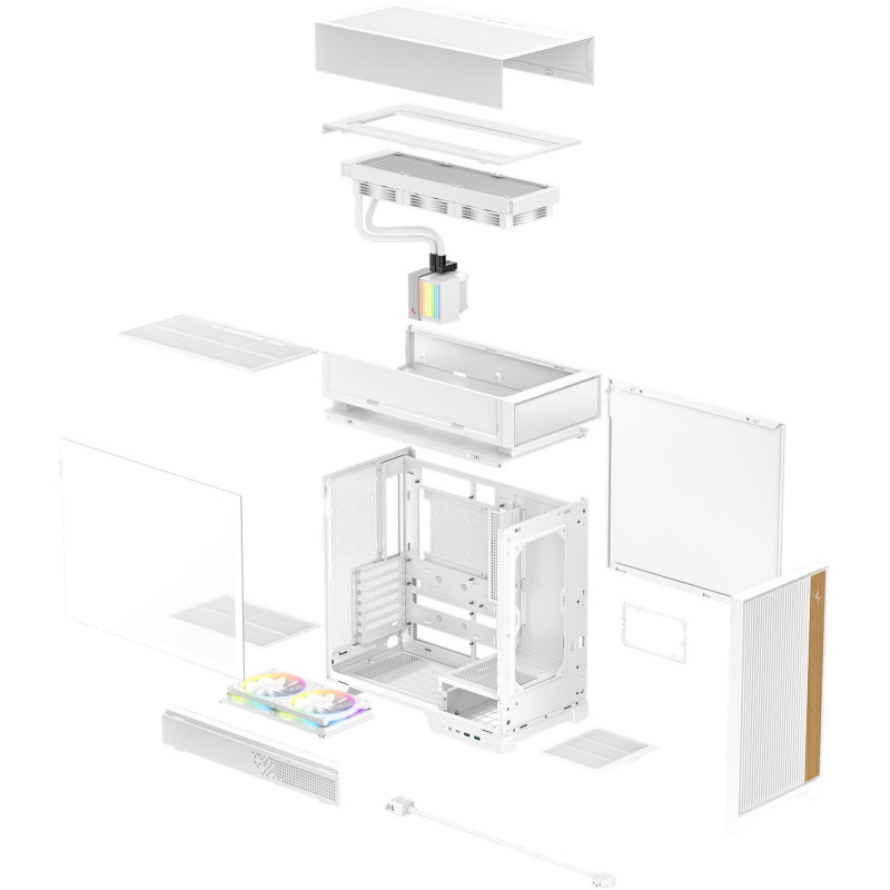 Корпус DeepCool CL6600 White (R-CL6600-WHNNA0-G)