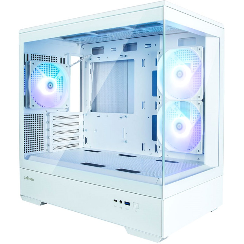 Корпус Zalman P30 Black/White with window (P30BW)