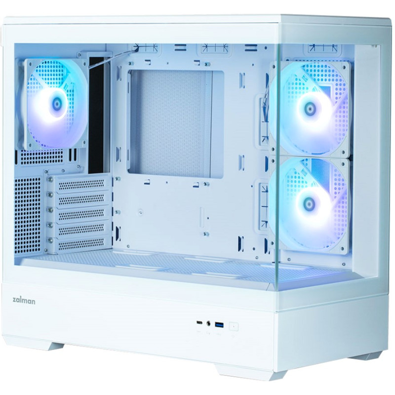 Корпус Zalman P30 Black/White with window (P30BW)