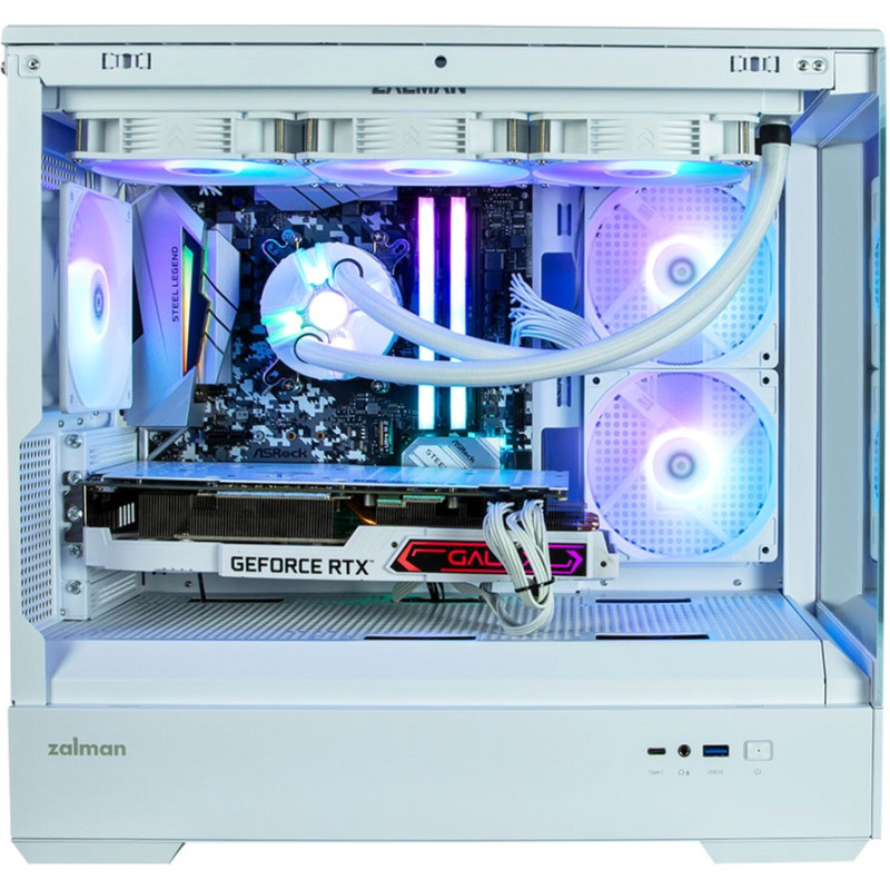 Корпус Zalman P30 Black/White with window (P30BW)