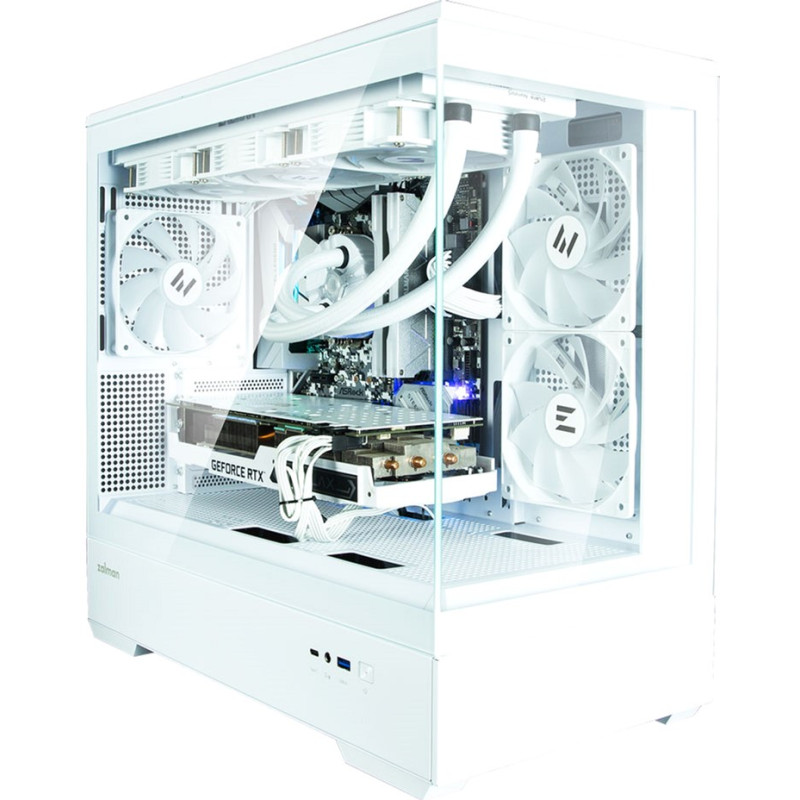 Корпус Zalman P30 Black/White with window (P30BW)