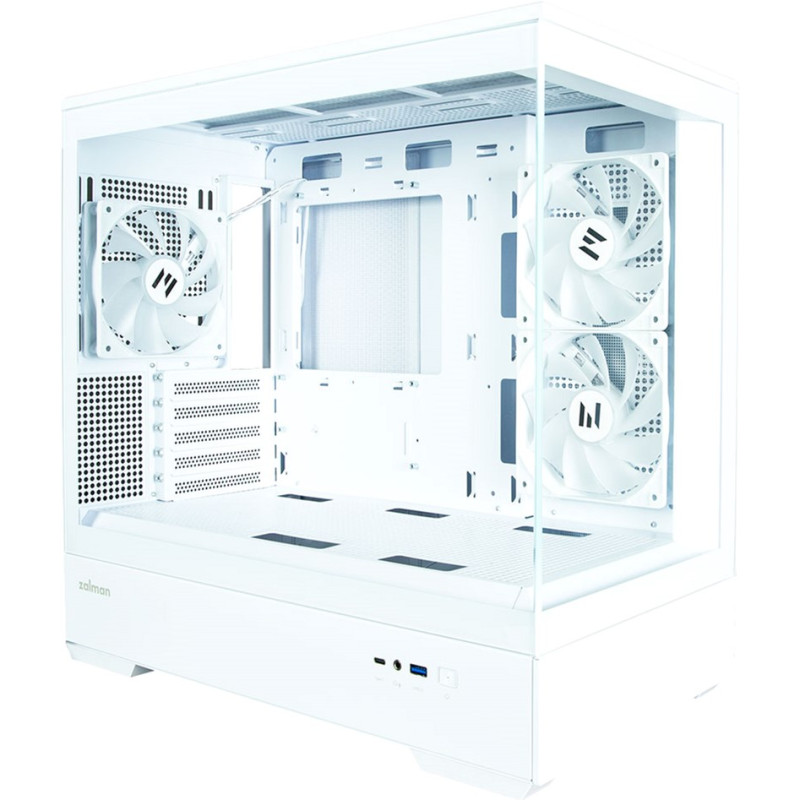 Корпус Zalman P30 Black/White with window (P30BW)