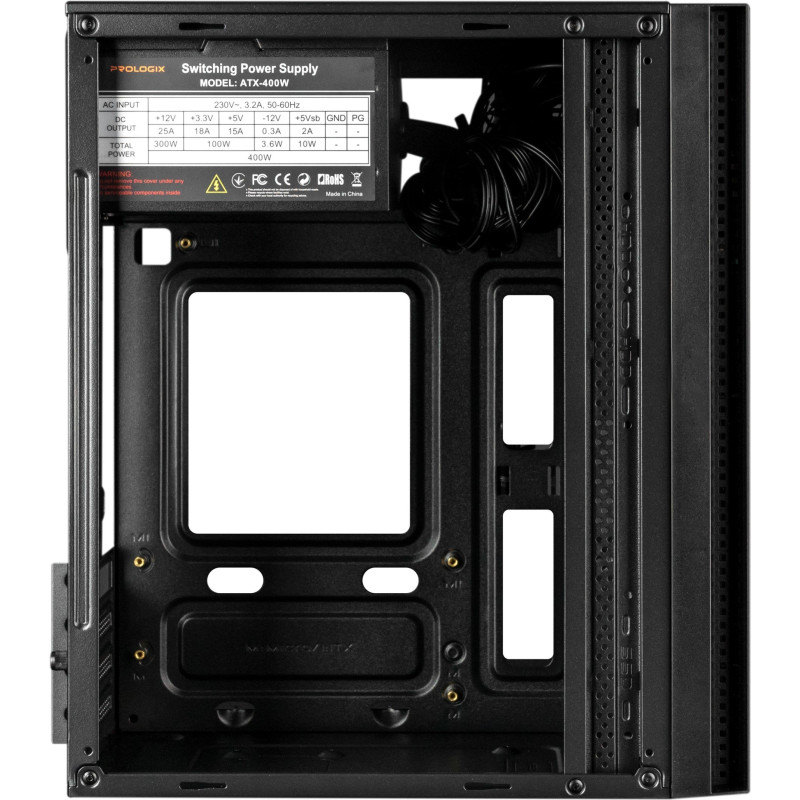 Корпус Prologix E124 400W Black