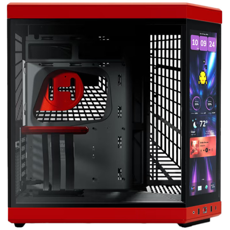 Корпус Hyte Y70 Touch Infinite Black-Red (CS-HYTE-Y70TTI-RB)