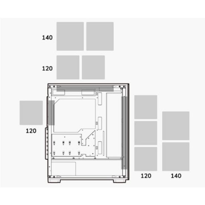 Корпус Cougar MX220 RGB Black (MX220 RGB Black)