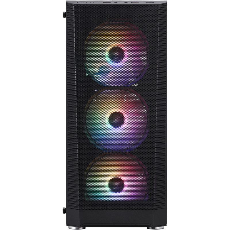 Корпус 1stPlayer FD5-M-BK-4F1 Black