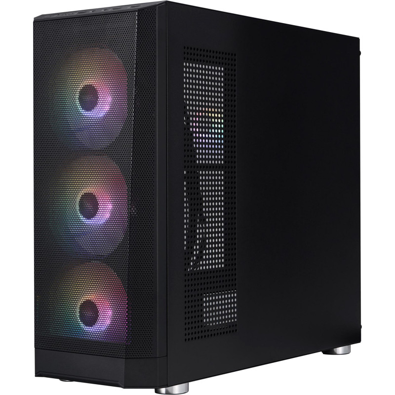 Корпус 1stPlayer FD5-M-BK-4F1 Black