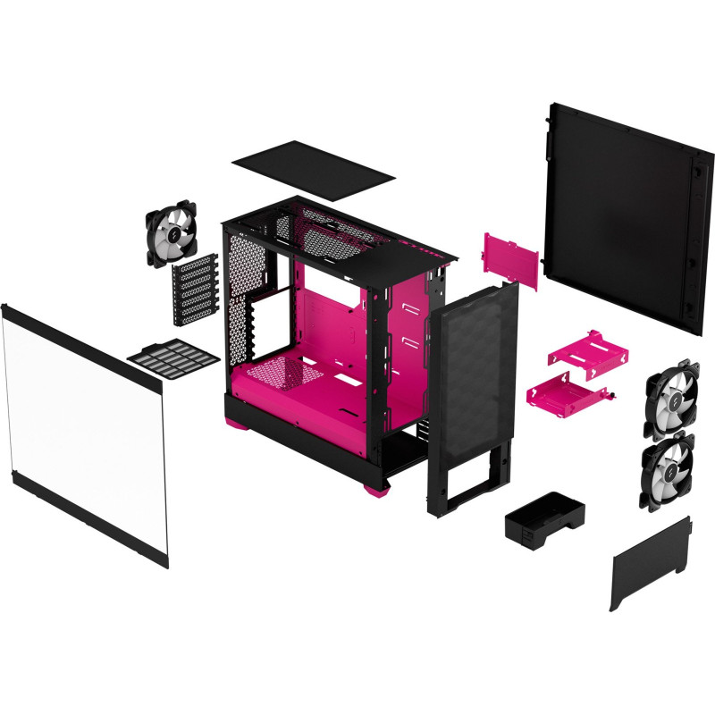 Pages Fractal Design Pop Air RGB Magenta Core TG (FD-C-POR1A-03) 