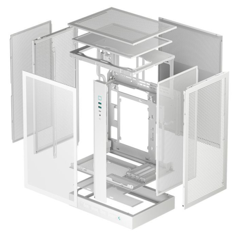 Корпус DeepCool CH270 Digital White (R-CH270-WHNDM0-G-1)