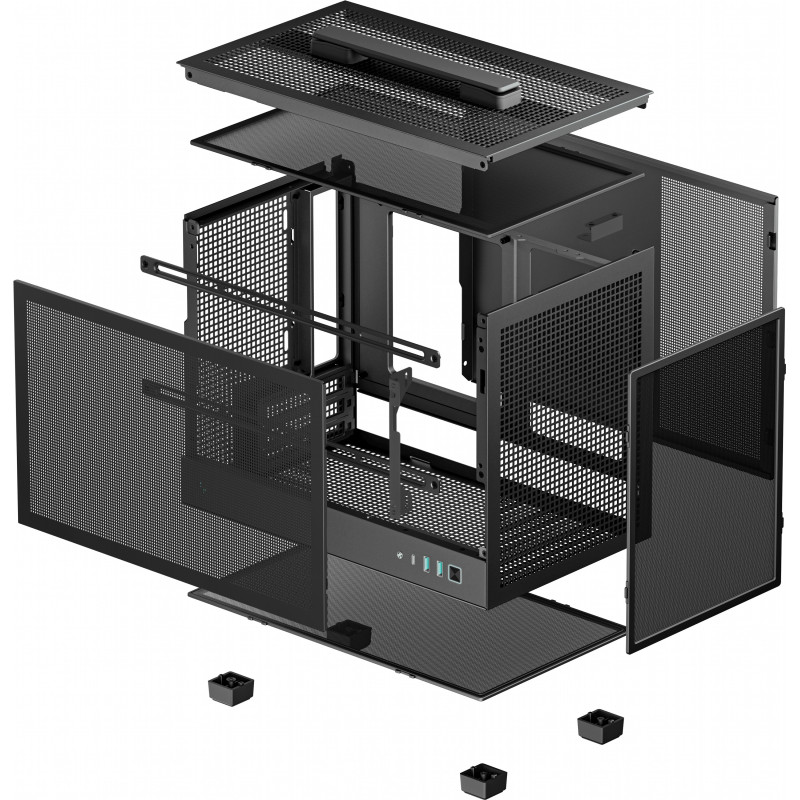 Корпус DeepCool CH160 Mesh Black (R-CH160-BKNMI0-G-1)