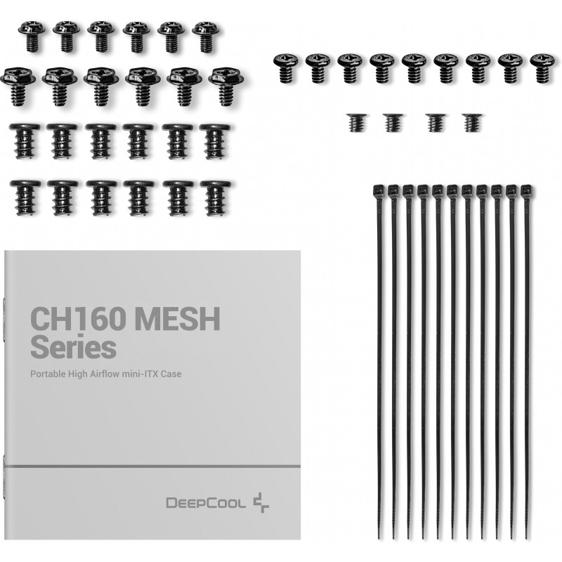 Корпус DeepCool CH160 Mesh Black (R-CH160-BKNMI0-G-1)