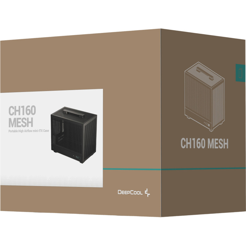 Корпус DeepCool CH160 Mesh Black (R-CH160-BKNMI0-G-1)