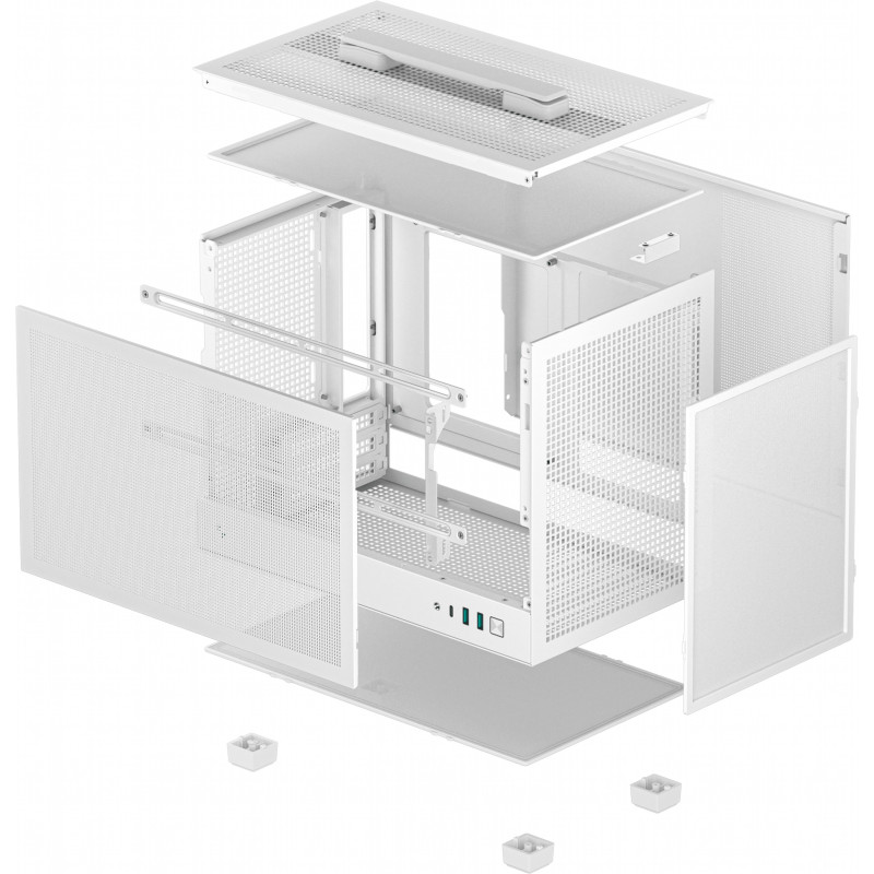 Корпус DeepCool CH160 Mesh White (R-CH160-WHNMI0-G-1)