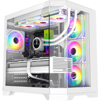 Корпус GAMEMAX HYPE-A Tempered Glass White