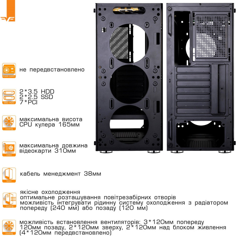 Корпус Frime Nucleus-U3-GLS-4DTRMLT16.6WP