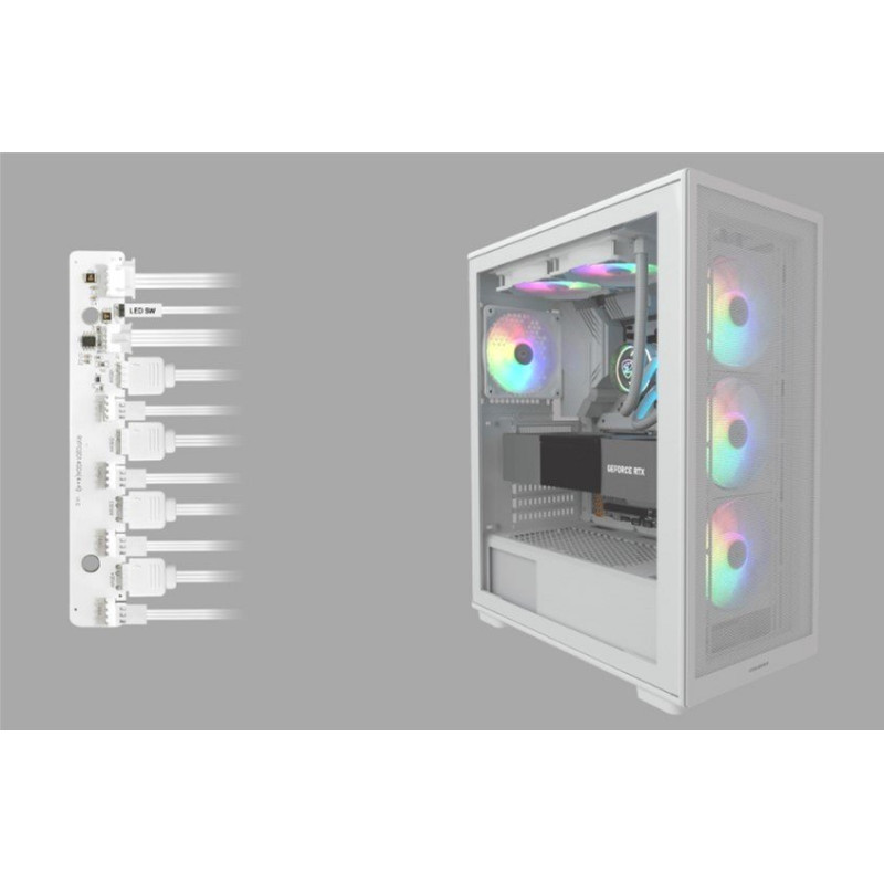 Корпус Cougar MX220 RGB White