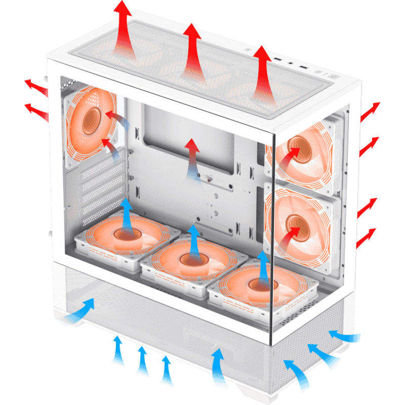 Корпус Gamemax Vista MW White