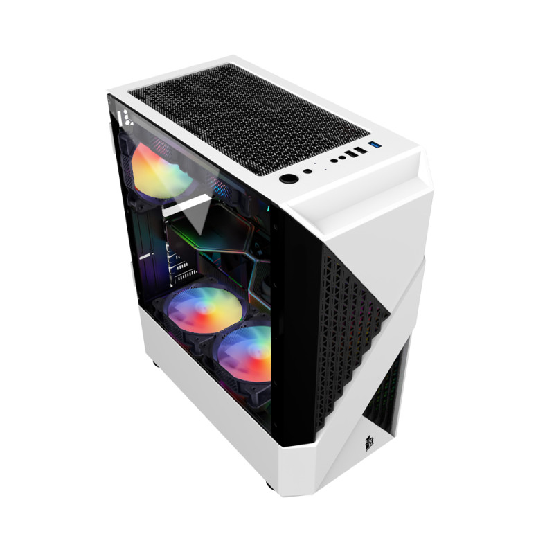 Корпус 1stPlayer F3-A-4F1-WH без БП