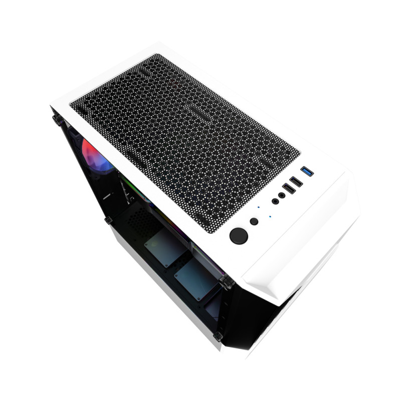 Корпус 1stPlayer F3-A-4F1-WH без БП