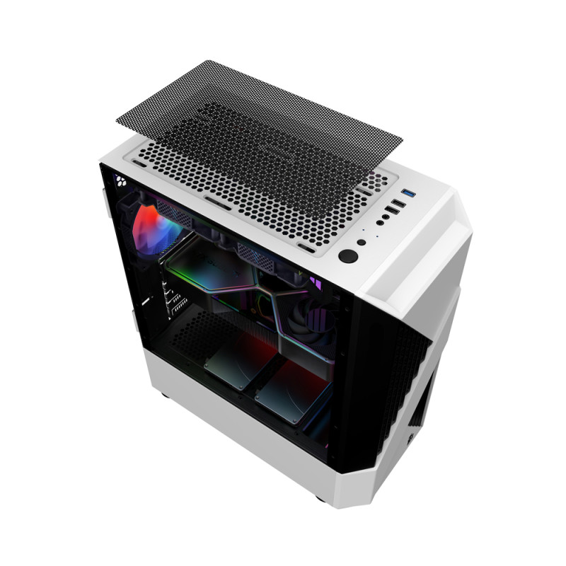 Корпус 1stPlayer F3-A-4F1-WH без БП