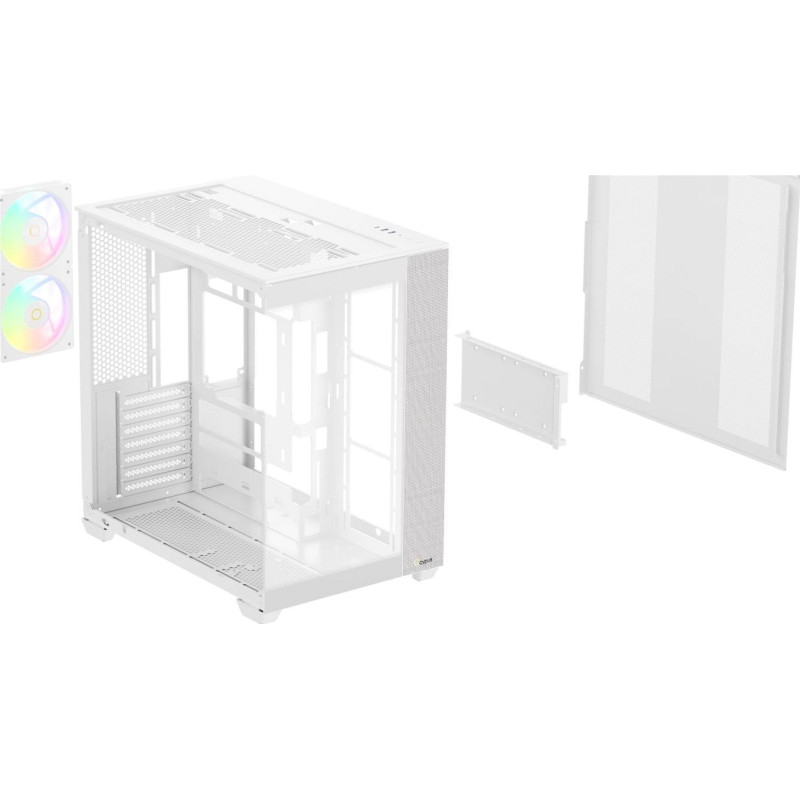 Корпус OCYPUS DELTA C74 ARGB WH (DELTA-C74-WHD200XX-GL) 
