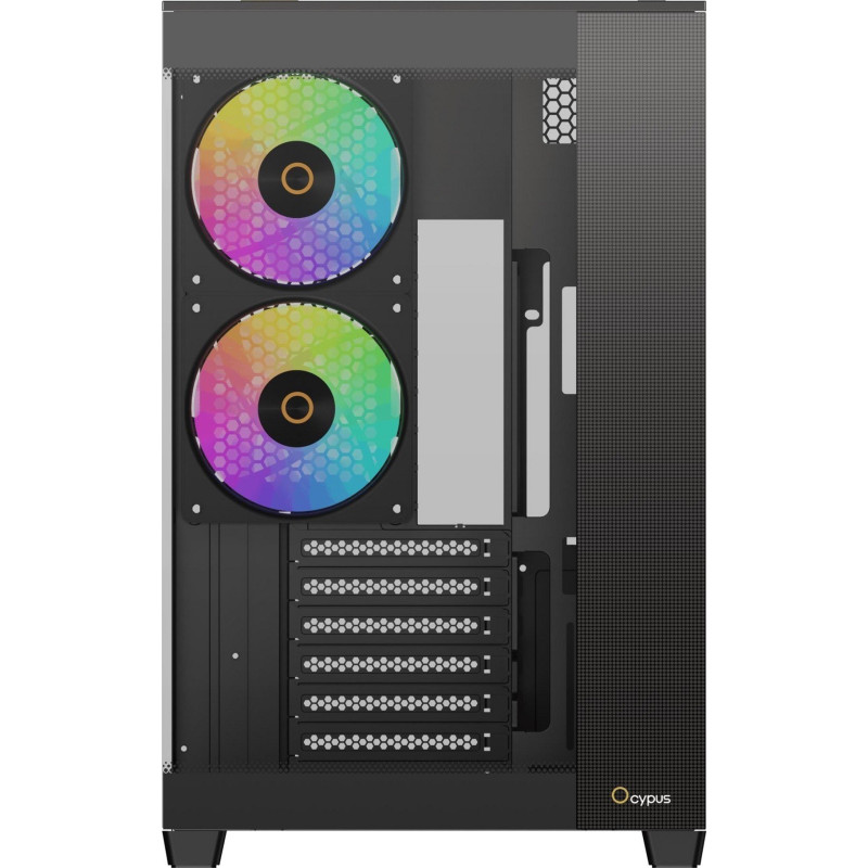 Корпус OCYPUS DELTA C74 ARGB BK (DELTA-C74-BKD200XX-GL) 