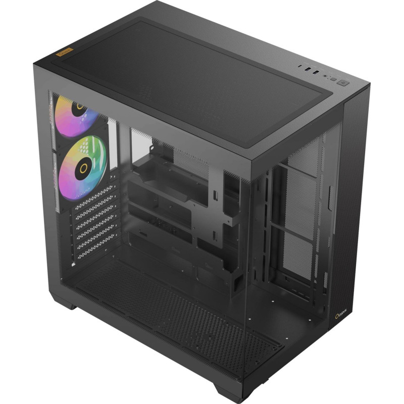 Корпус OCYPUS DELTA C74 ARGB BK (DELTA-C74-BKD200XX-GL) 