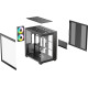 Корпус OCYPUS DELTA C74 ARGB BK (DELTA-C74-BKD200XX-GL) 