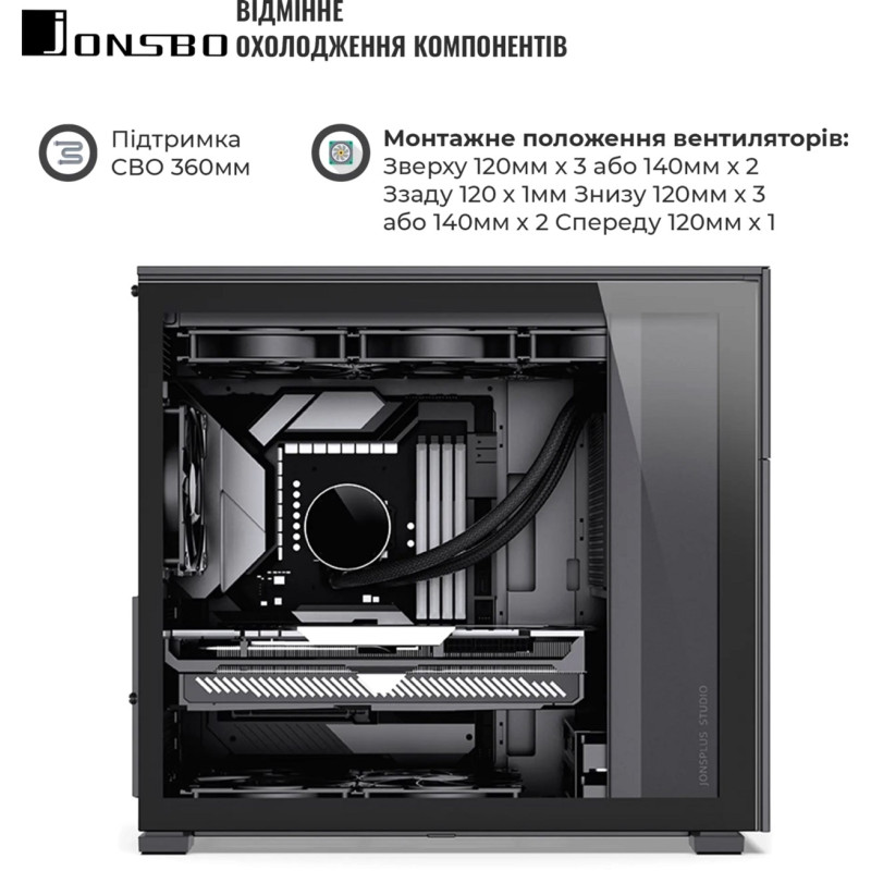 Корпус JONSBO D41 MESH SC Black
