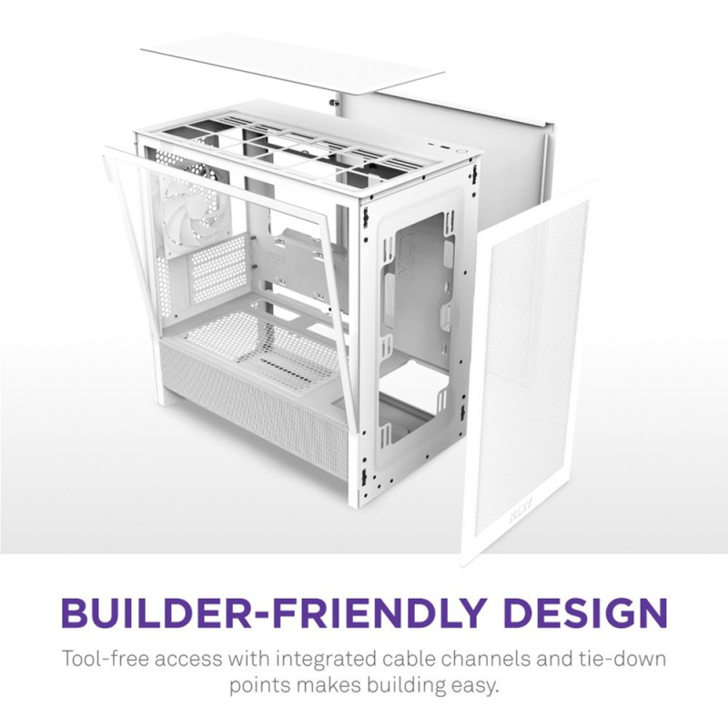 Корпус NZXT H3 Flow White (CC-H31FW-01)
