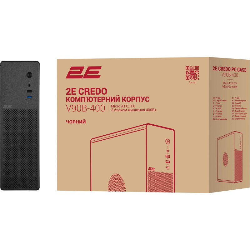 Корпус 2E Credo Slim V90B-400