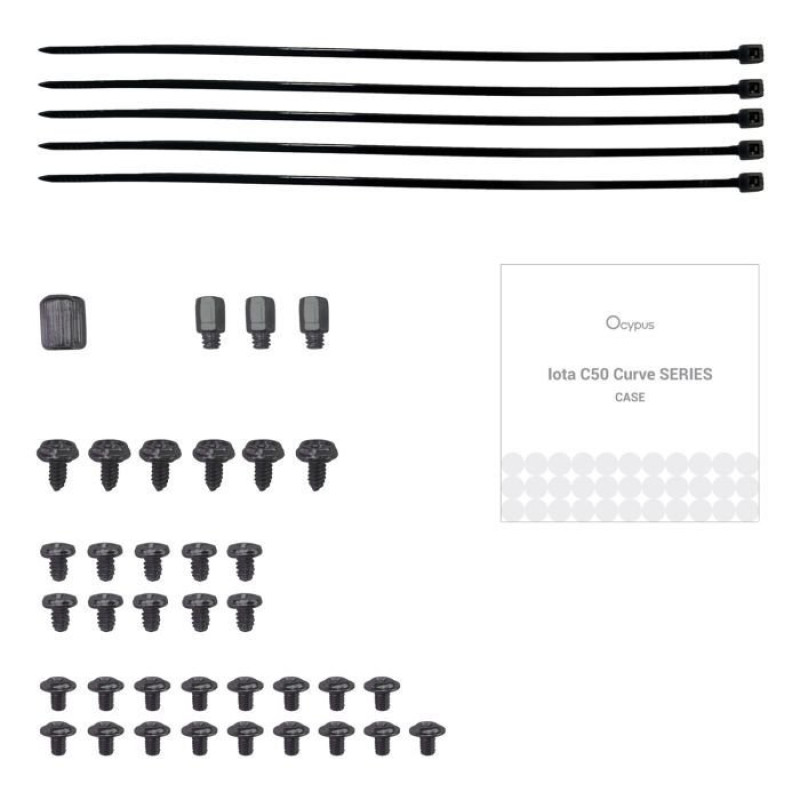 Корпус OCYPUS IOTA C50 BK CURVE ARGB DIGITAL (IOTA-C50-BKD300CD-GL)