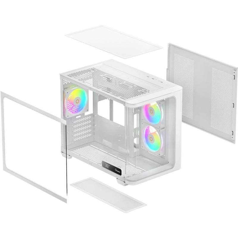 Корпус OCYPUS IOTA C50 WH CURVE ARGB DIGITAL (IOTA-C50-WHD300CD-GL)
