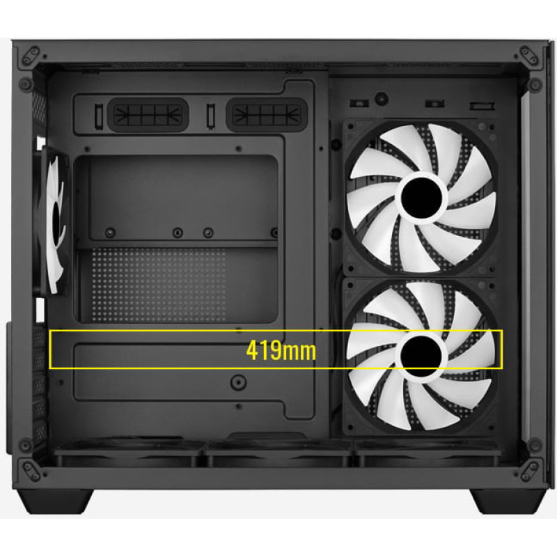 Корпус AeroCool Dryft Mini-G-BK-v2 (ACCS-ES02163.11) Black без БП