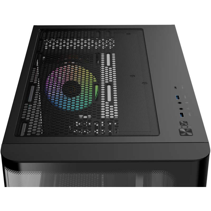 Корпус OCYPUS IOTA C70 BK CURVE ARGB DIGITAL (IOTA-C70-BKD400CD-GL)