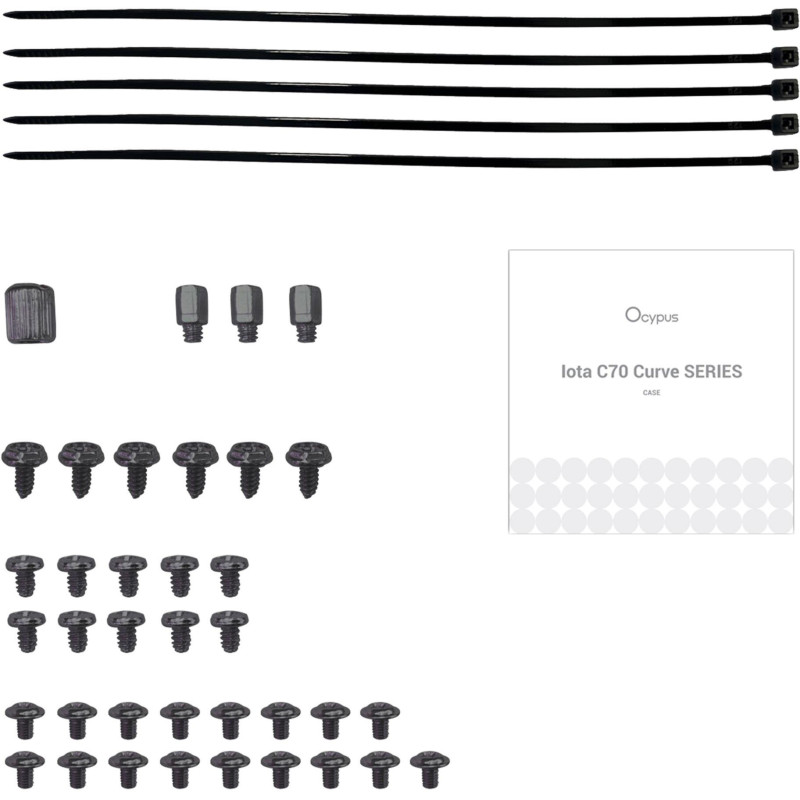Корпус OCYPUS IOTA C70 BK CURVE ARGB DIGITAL (IOTA-C70-BKD400CD-GL)
