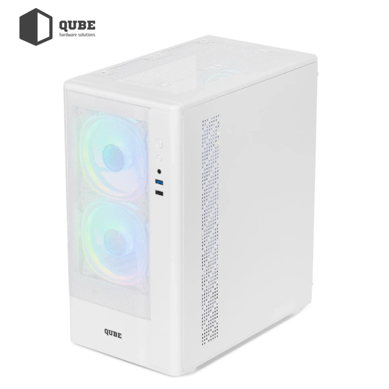 Корпус QUBE GEON ARGB White (GEON_GWNU3)