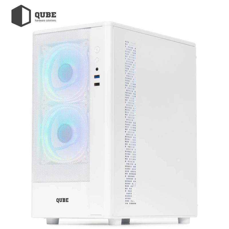 Корпус QUBE GEON ARGB White (GEON_GWNU3)