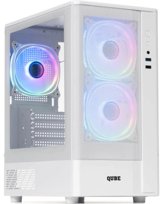 Корпус QUBE GEON ARGB White (GEON_GWNU3)