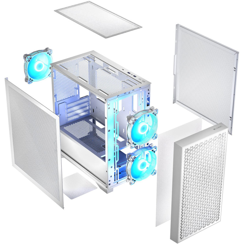 Корпус LogicConcept DART PRO ARGB MINI WHITE MESH (AM-DART-PRO-ARGB-20)