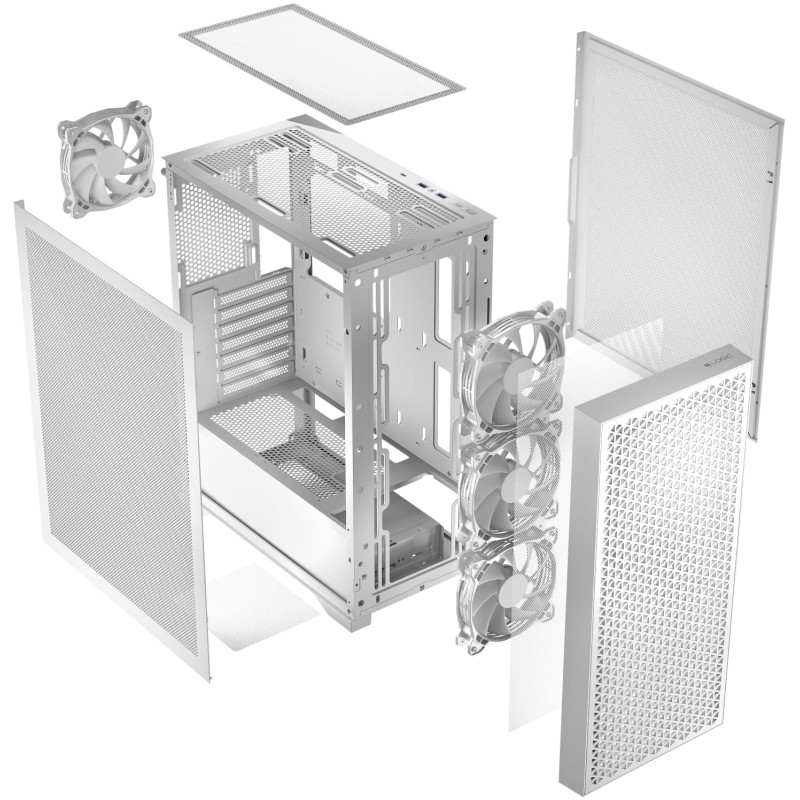 Корпус LogicConcept DART PRO MIDI WHITE MESH (AT-DART-PRO-0000-20)
