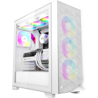 Корпус PCCooler C3D510 ARGB Tempered Glass White (C3D510 WH ARGB)