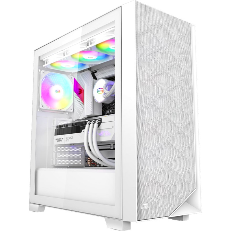 Корпус PCCooler C3D510 ARGB Tempered Glass White (C3D510 WH ARGB)